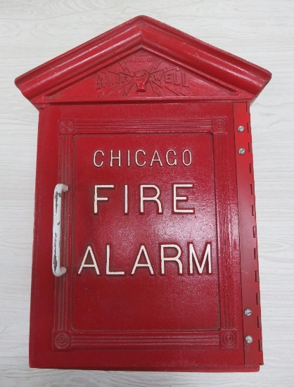 Gamewell Chicago Fire Alarm box with interior, winds, 11" x 17"