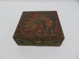 Flemish Art Co, Native American wood box, New York, 6