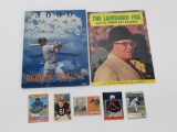 The Lombardi Era program, Robin Yount book and 4 football cards