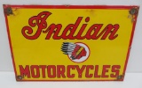 Indian Motorcycle enamel sign, 12