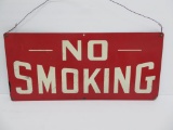 Metal No Smoking sign, 20