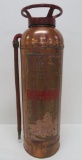 Foamex vintage brass fire extinguisher, 24
