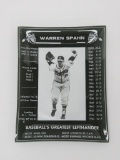 Warrren Spahn dish, glass, Milwaukee Braves, 7