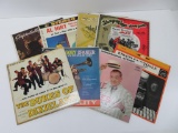 Eight vintage LP's Dixieland and Honky Tonk albums