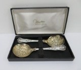 William Adams Sheffield England, two berry spoons, 9