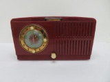 Vintage radio, General Electric, red plastic