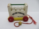 Playskool wooden Dairy Wagon, 8