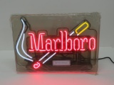 Marboro cigarette neon, never opened with original covering, working, 21