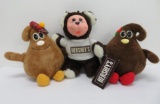 Pop Culture plush advertising dolls, Chocolate, Hersey and Nestle, 10