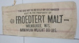 Froedtert Malt bag, Milwaukee, 45