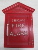 Gamewell Chicago Fire Alarm box with interior, winds, 11