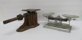 Two vintage desk scales, Triner and DeLouze