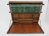 1900's folding desk with roller and map, 21