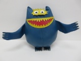 1960's 70's Naugahyde Monster, Pop Culture collectible promotional piece, blue, 14