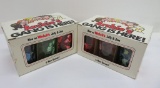 Two sets of six Archie's Gang glasses, Welch's jelly and Jam with boxes
