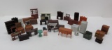 Over 35 pieces of vintage dollhouse furniture
