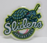 Plastic Sliders baseball sign, Springfield, 15 1/2
