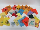 Thirty Two 1960's and 1970's Boy Scout Kerchiefs