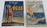 1934 American Girl magazine and 1959 The Dells souvenir book