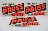 Three vintage Real Estate signs, For Sale, 14