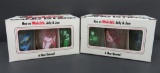 Two sets of Archie's jelly & jam glasses with boxes, 1973