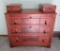 Lovely walnut dresser with hanky boxes