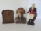 George Washington and Shakespeare lot with Two still banks and bookend