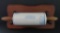Decorated Stoneware rolling pin, A Diefenthaeler Co, South Germantown Wisc, 15