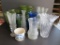 12 assorted vases, 7