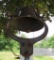 Large Crystal Metal school bell with yoke, 12