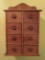 Wooden eight drawer spice box, 17