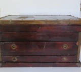 Wooden machinist chest