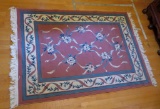 Floral area rug, 71