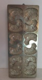 Rooster metal chocolate mold, #720206, Plattinol, Germany