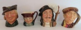 Four Royal Doulton Character mugs, 2 1/2