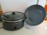Hamilton Beach crock pot and Green Pan Wok