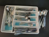 Set of Oneida stainless flatware, service for 9 with extras