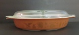 MCM pyrex covered casserole, American Heritage, 13