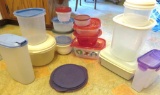 Assorted plastic storage containers
