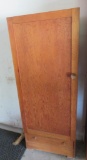 Five gun Pine gun cabinet, 64