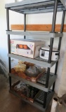 Five shelf plastic shelving unit, 70