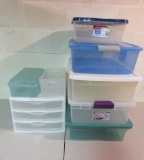 Storage and organizational totes and drawers