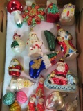 Vintage and Collectible figural Christmas ornaments and ceramic elves