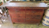 Fantastic six drawer wood work bench, 54