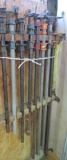 Eight pipe clamps, 3/4
