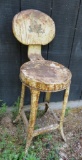 Metal utility stool