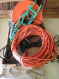 Large lot of extension cords