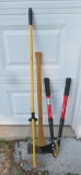 Folding rake, ax and Corona lopper