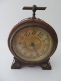 Wurttemberg alarm clock, c 1847, wooden, 8 1/2