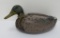 Cork and wood mallard duck decoy, 13